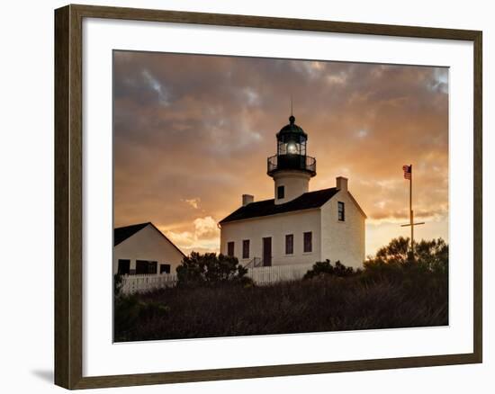 USA, California, San Diego, Old Point Loma Lighthouse at Cabrillo National Monument-Ann Collins-Framed Photographic Print