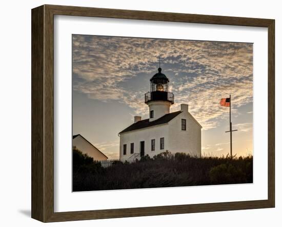 USA, California, San Diego. Old Point Loma Lighthouse at Cabrillo National Monument-Ann Collins-Framed Photographic Print