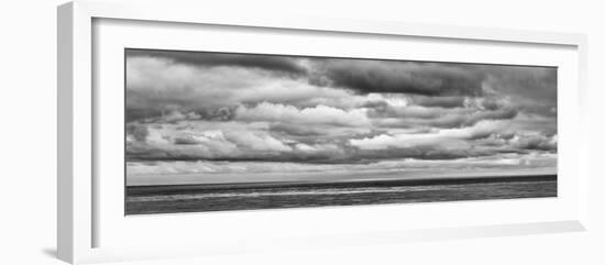 USA, California, San Diego, Panoramic Black-And-White View of Clouds over Pacific Ocean-Ann Collins-Framed Photographic Print