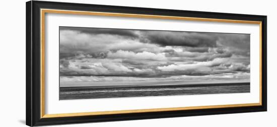 USA, California, San Diego, Panoramic Black-And-White View of Clouds over Pacific Ocean-Ann Collins-Framed Photographic Print