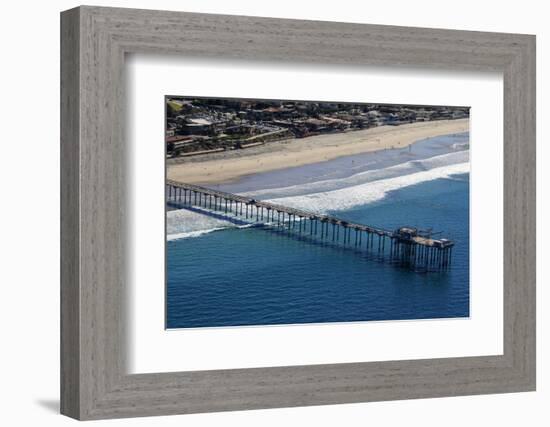 USA, California, San Diego. Scripps Pier, La Jolla Shores-Kymri Wilt-Framed Photographic Print