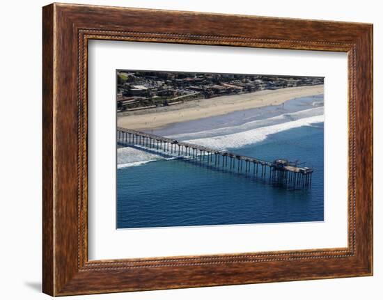 USA, California, San Diego. Scripps Pier, La Jolla Shores-Kymri Wilt-Framed Photographic Print