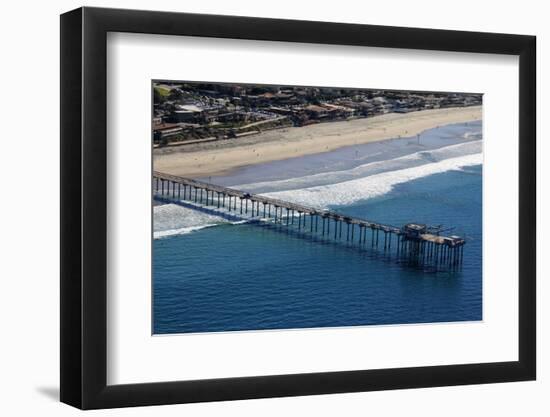 USA, California, San Diego. Scripps Pier, La Jolla Shores-Kymri Wilt-Framed Photographic Print