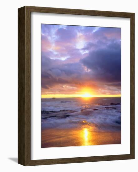 USA, California, San Diego, Sunset Cliffs Beach on the Pacific Ocean-Jaynes Gallery-Framed Photographic Print