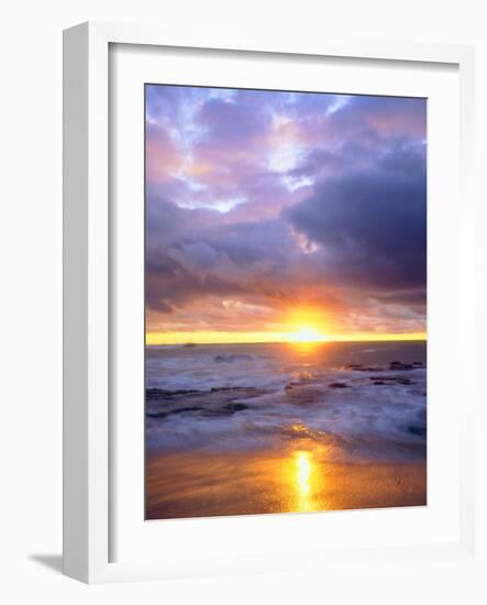 USA, California, San Diego, Sunset Cliffs Beach on the Pacific Ocean-Jaynes Gallery-Framed Photographic Print