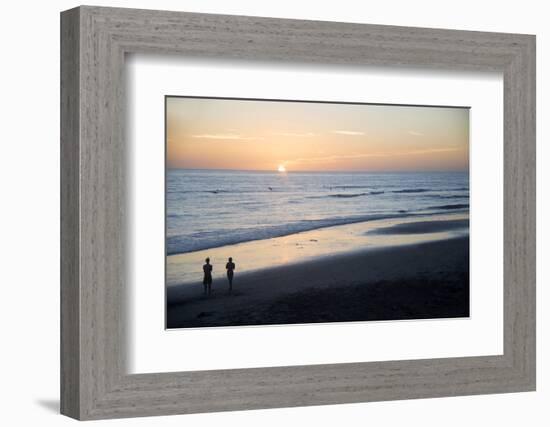 USA, California, San Diego. Swami's Beach at Sunset, Cardiff by the Sea-Kymri Wilt-Framed Photographic Print