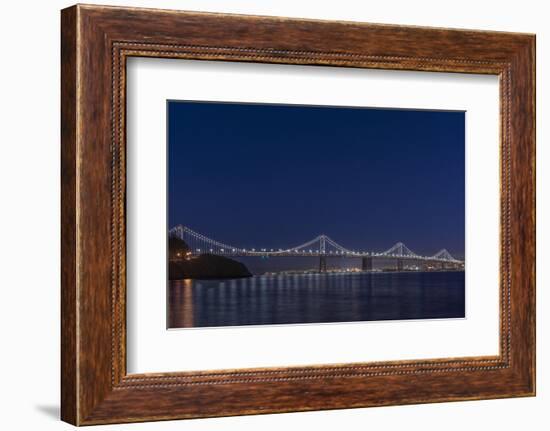 USA, California, San Francisco, Bay Bridge at Twilight-Rob Tilley-Framed Photographic Print