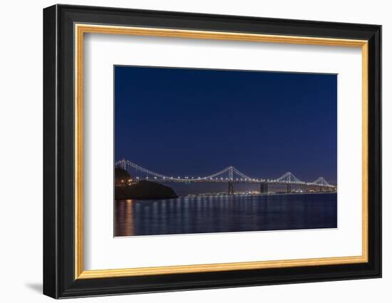USA, California, San Francisco, Bay Bridge at Twilight-Rob Tilley-Framed Photographic Print