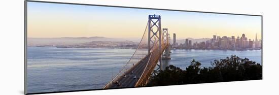 USA, California, San Francisco, City Skyline and Bay Bridge from Treasure Island-Gavin Hellier-Mounted Photographic Print