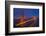 USA, California, San Francisco. Golden Gate Bridge Lit at Night-Jaynes Gallery-Framed Photographic Print