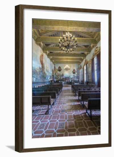 USA, California, Santa Barbara, Santa Barbara County Courthouse.-Rob Tilley-Framed Photographic Print