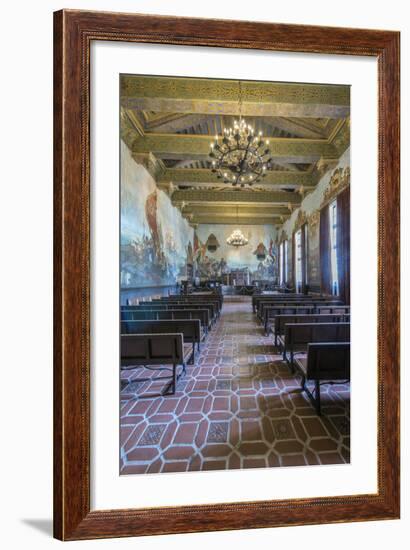 USA, California, Santa Barbara, Santa Barbara County Courthouse.-Rob Tilley-Framed Photographic Print