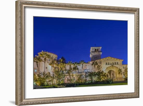 USA, California, Santa Barbara, Santa Barbara County Courthouse-Rob Tilley-Framed Photographic Print