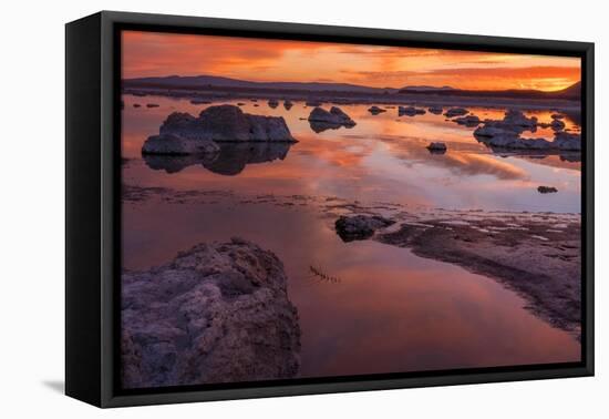 Usa, California, Sierra Nevada. Mono Lake. A breathtaking sunrise greets the da.-Betty Sederquist-Framed Premier Image Canvas