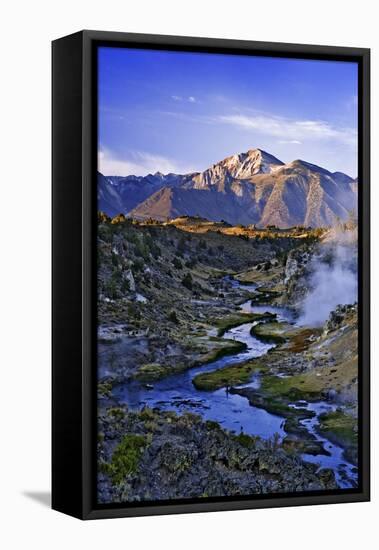 USA, California, Sierra Nevada Mountains. Sunrise on geothermal area of Hot Creek.-Jaynes Gallery-Framed Premier Image Canvas