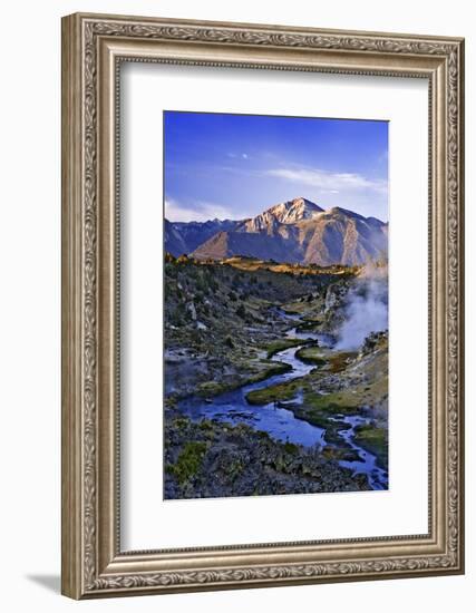 USA, California, Sierra Nevada Mountains. Sunrise on geothermal area of Hot Creek.-Jaynes Gallery-Framed Photographic Print