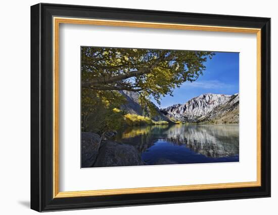 USA, California, Sierra Nevada Range. Convict Lake in autumn.-Jaynes Gallery-Framed Photographic Print