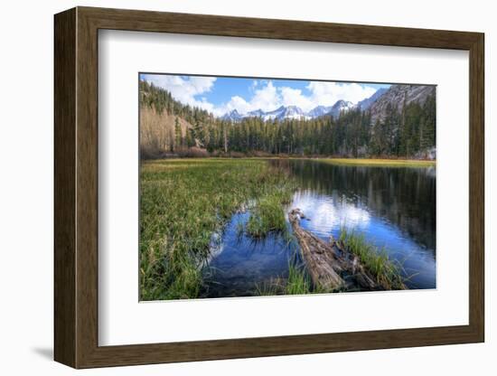 USA, California, Sierra Nevada Range. Landscape with Weir Pond-Dennis Flaherty-Framed Photographic Print