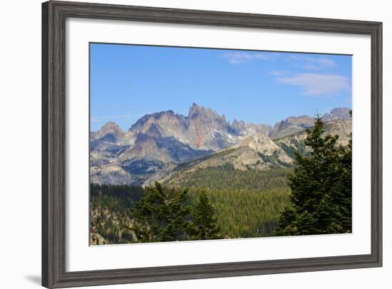 USA, California, the San Joaquin Ridge Minarets from Minaret Vista-Bernard Friel-Framed Photographic Print