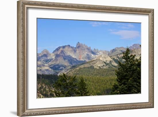 USA, California, the San Joaquin Ridge Minarets from Minaret Vista-Bernard Friel-Framed Photographic Print