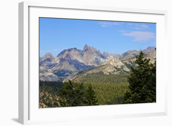 USA, California, the San Joaquin Ridge Minarets from Minaret Vista-Bernard Friel-Framed Photographic Print