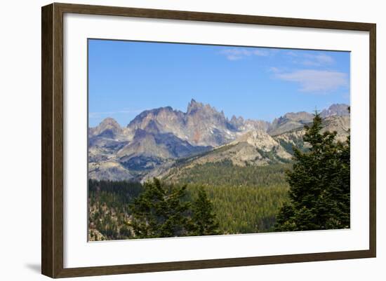 USA, California, the San Joaquin Ridge Minarets from Minaret Vista-Bernard Friel-Framed Photographic Print