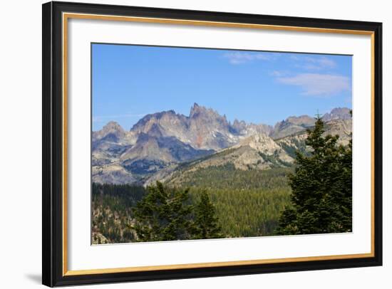 USA, California, the San Joaquin Ridge Minarets from Minaret Vista-Bernard Friel-Framed Photographic Print