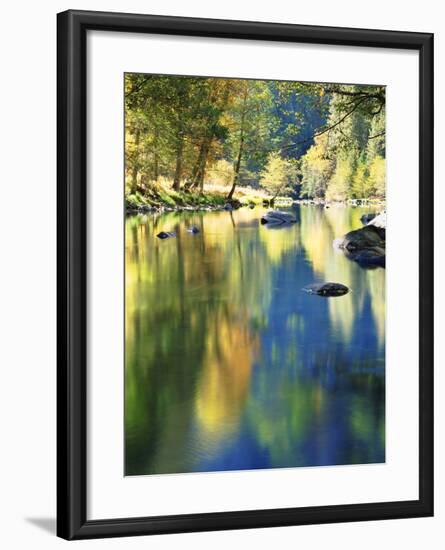 USA, California, Yosemite Autumn Reflection in the Merced River-Jaynes Gallery-Framed Photographic Print