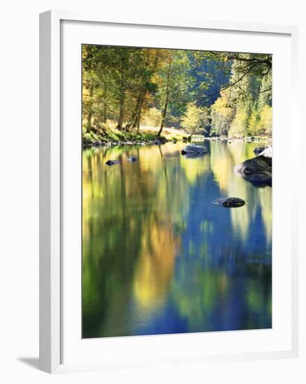 USA, California, Yosemite Autumn Reflection in the Merced River-Jaynes Gallery-Framed Photographic Print