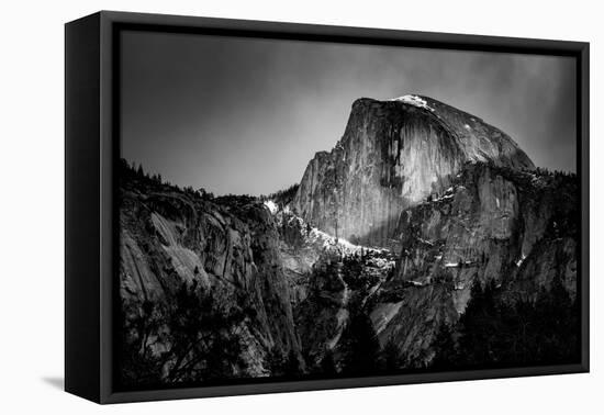 USA, California, Yosemite National Park. Sunset light hits Half Dome in winter-Ann Collins-Framed Premier Image Canvas