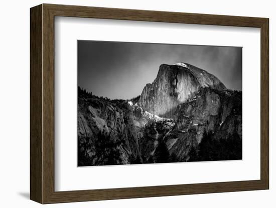 USA, California, Yosemite National Park. Sunset light hits Half Dome in winter-Ann Collins-Framed Photographic Print