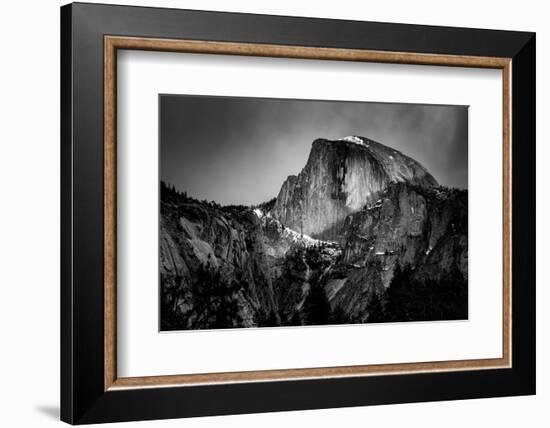 USA, California, Yosemite National Park. Sunset light hits Half Dome in winter-Ann Collins-Framed Photographic Print