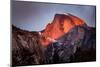 USA, California, Yosemite National Park. Sunset light hits Half Dome in winter-Ann Collins-Mounted Photographic Print