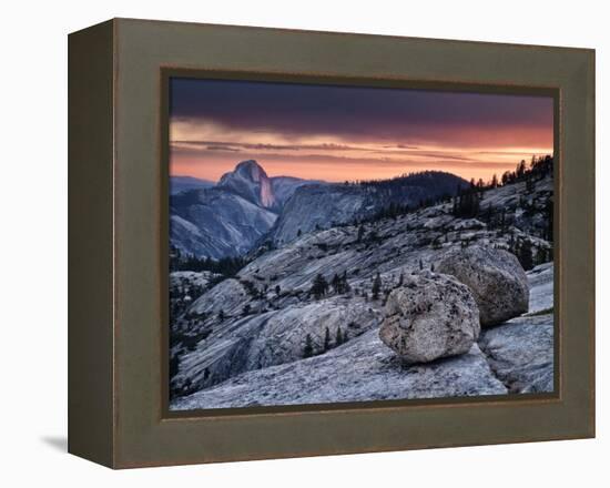 USA, California, Yosemite National Park. Sunset Light on Half Dome from Olmsted Point-Ann Collins-Framed Premier Image Canvas