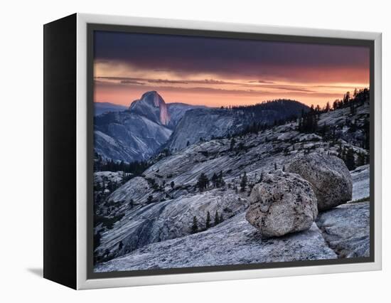 USA, California, Yosemite National Park. Sunset Light on Half Dome from Olmsted Point-Ann Collins-Framed Premier Image Canvas