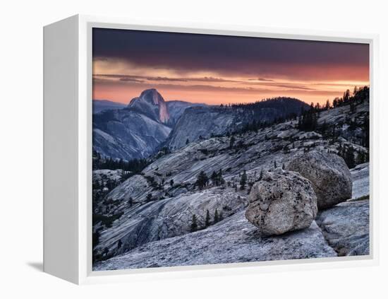 USA, California, Yosemite National Park. Sunset Light on Half Dome from Olmsted Point-Ann Collins-Framed Premier Image Canvas