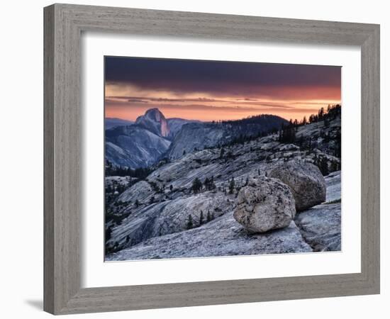 USA, California, Yosemite National Park. Sunset Light on Half Dome from Olmsted Point-Ann Collins-Framed Photographic Print