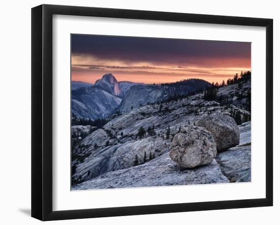 USA, California, Yosemite National Park. Sunset Light on Half Dome from Olmsted Point-Ann Collins-Framed Photographic Print