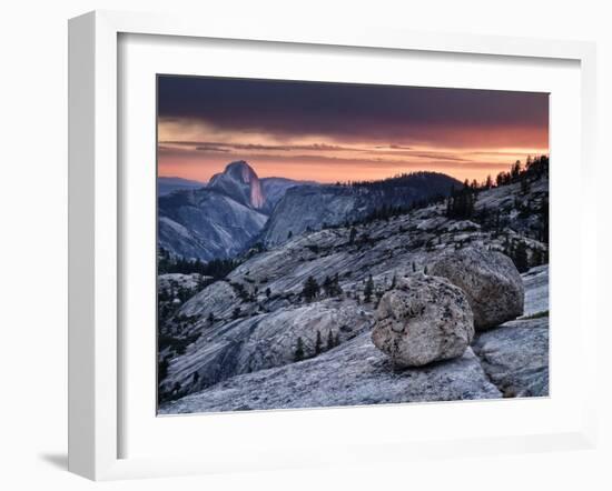 USA, California, Yosemite National Park. Sunset Light on Half Dome from Olmsted Point-Ann Collins-Framed Photographic Print