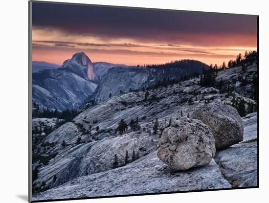 USA, California, Yosemite National Park. Sunset Light on Half Dome from Olmsted Point-Ann Collins-Mounted Photographic Print