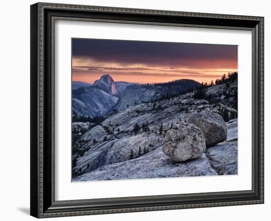 USA, California, Yosemite National Park. Sunset Light on Half Dome from Olmsted Point-Ann Collins-Framed Photographic Print