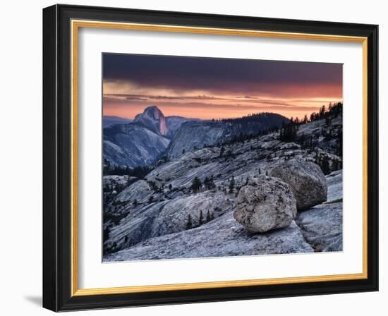 USA, California, Yosemite National Park. Sunset Light on Half Dome from Olmsted Point-Ann Collins-Framed Photographic Print