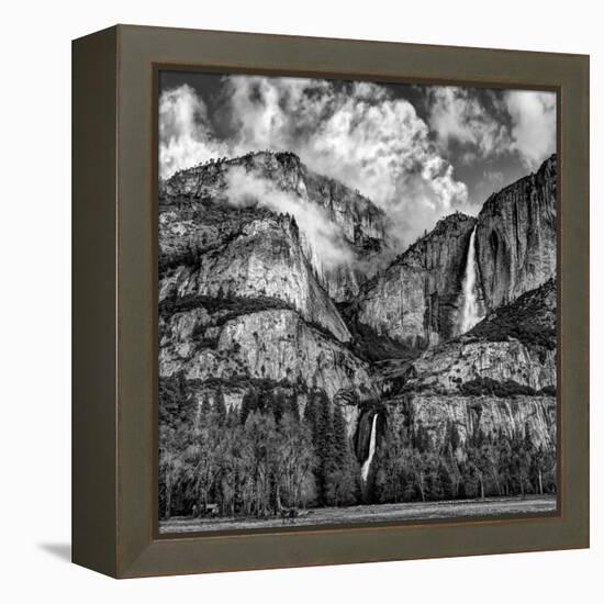 USA, California, Yosemite National Park, Upper and Lower Yosemite Falls at Sunrise-Ann Collins-Framed Premier Image Canvas