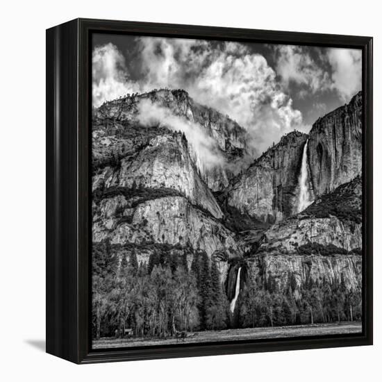 USA, California, Yosemite National Park, Upper and Lower Yosemite Falls at Sunrise-Ann Collins-Framed Premier Image Canvas