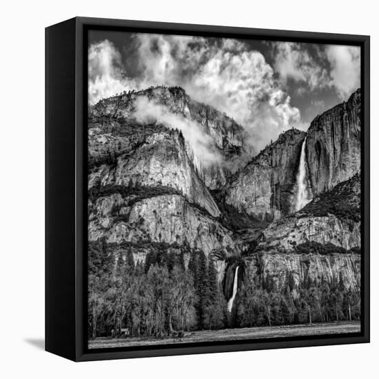 USA, California, Yosemite National Park, Upper and Lower Yosemite Falls at Sunrise-Ann Collins-Framed Premier Image Canvas