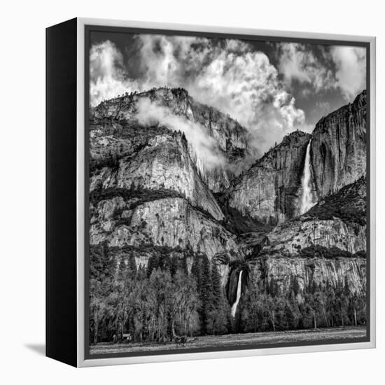 USA, California, Yosemite National Park, Upper and Lower Yosemite Falls at Sunrise-Ann Collins-Framed Premier Image Canvas