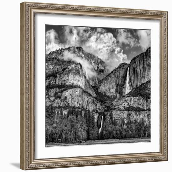 USA, California, Yosemite National Park, Upper and Lower Yosemite Falls at Sunrise-Ann Collins-Framed Photographic Print