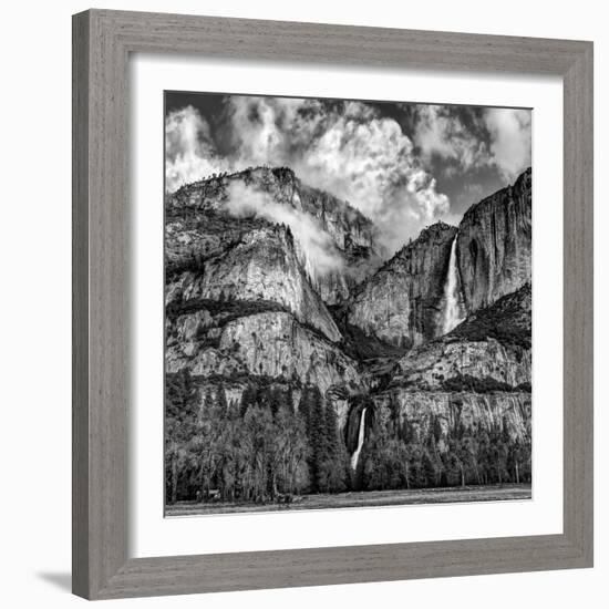 USA, California, Yosemite National Park, Upper and Lower Yosemite Falls at Sunrise-Ann Collins-Framed Photographic Print