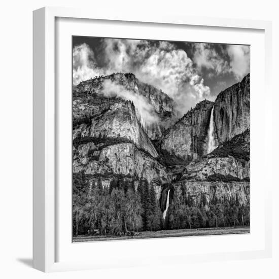 USA, California, Yosemite National Park, Upper and Lower Yosemite Falls at Sunrise-Ann Collins-Framed Photographic Print