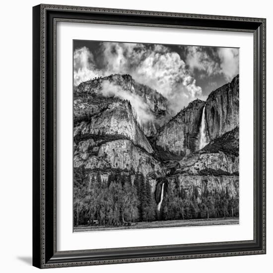 USA, California, Yosemite National Park, Upper and Lower Yosemite Falls at Sunrise-Ann Collins-Framed Photographic Print